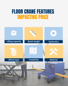 floor crane features impacting price