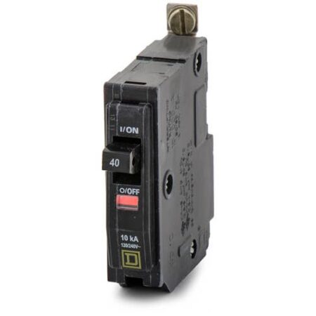 Square D QOB140 40A 1-Pole 120/240V 48V DC Miniature Circuit Breaker