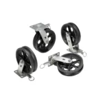 Cast Iron Swivel V-Groove Casters 8 In. x 2 In. For Aluminum Gantry Crane Models 3 AHA-2-4-V
