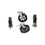 Cast Iron Swivel V-Groove Casters 8 In. x 2 In. For Aluminum Gantry Crane Models 5