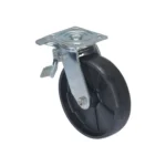 Glass Filled Nylon Total Locking Swivel Casters 8 In. x 2 In. For Steel Gantry Cranes 2000 to 4000 Lb. Capacity 4