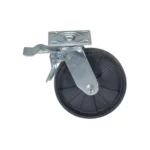 Glass Filled Nylon Total Locking Swivel Casters 8 In. x 2 In. For Steel Gantry Cranes 2000 to 4000 Lb. Capacity 5