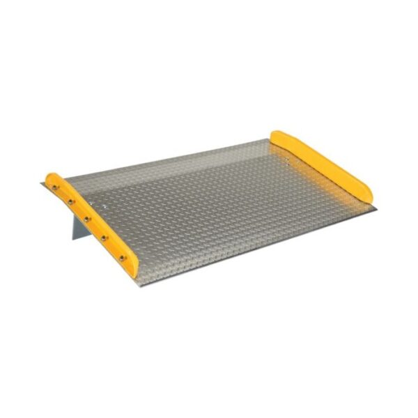 Aluminum Dock Board Steel Curb 60 In. x 36 In. 10,000 Lb. Capacity Silver