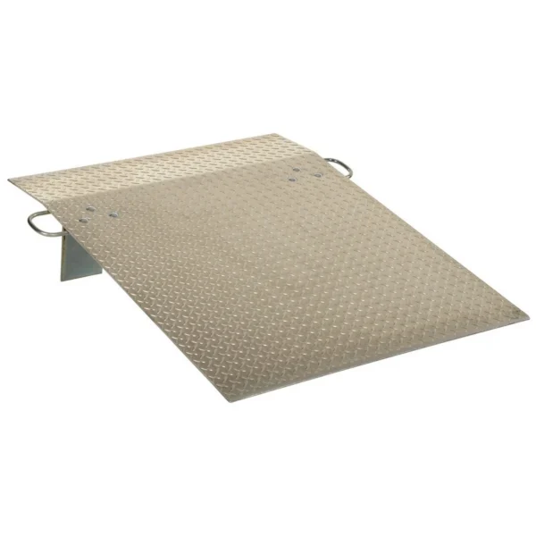 Aluminum Hand Truck Dock Plate 36 In. x 48 In. 500 Lb. Capacity Silver