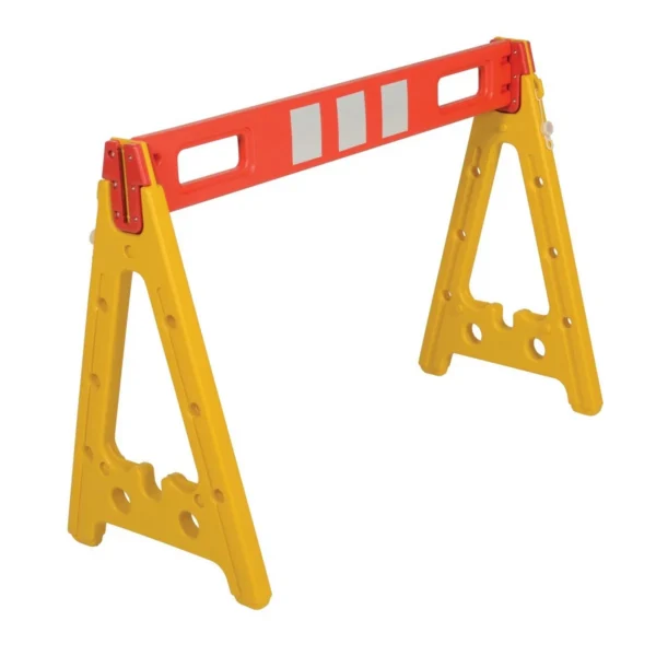 Plastic A-Frame Barricade 44-5/8 In. x 19-1/2 In. x 31-3/4 In. Yellow