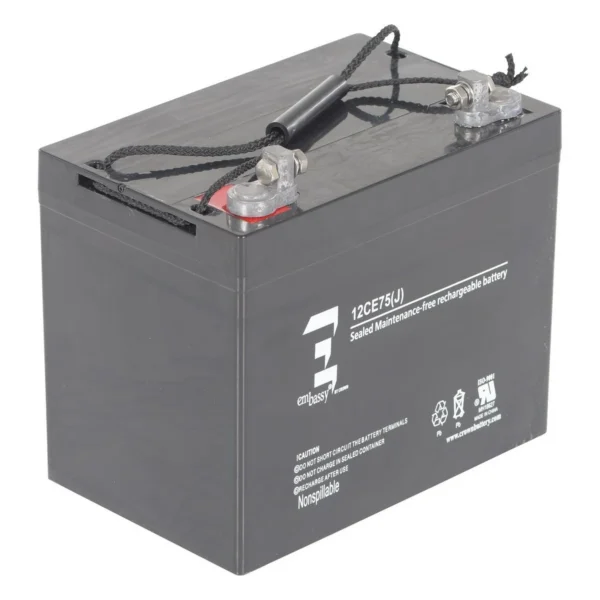 Factory Installed AGM Upgrade Quantity 1-12 Volt 75Ah Battery