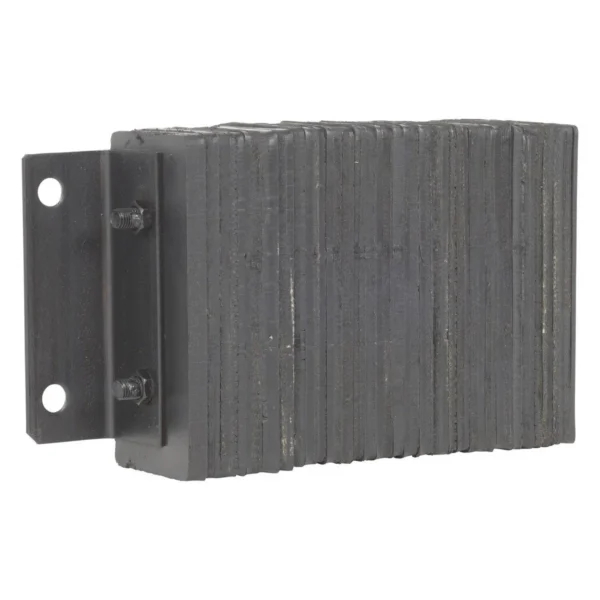 Laminated Rubber Dock Bumper 10 In. x 18 In. x 4-1/2 In. Black