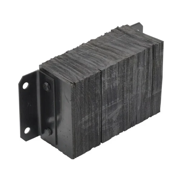 Laminated Rubber Dock Bumper 10 In. x 18 In. x 6 In. Black