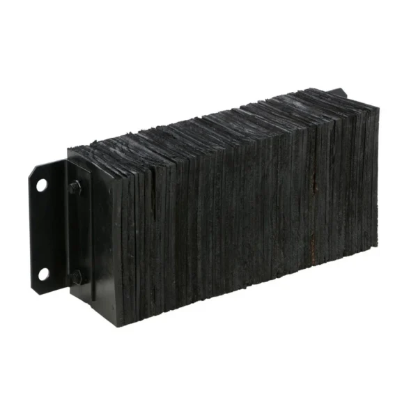Laminated Rubber Dock Bumper 10 In. x 24 In. x 6 In. Black