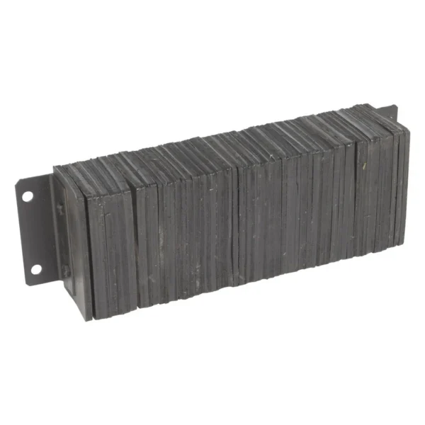 Laminated Rubber Dock Bumper 10 In. x 30 In. x 6 In. Black