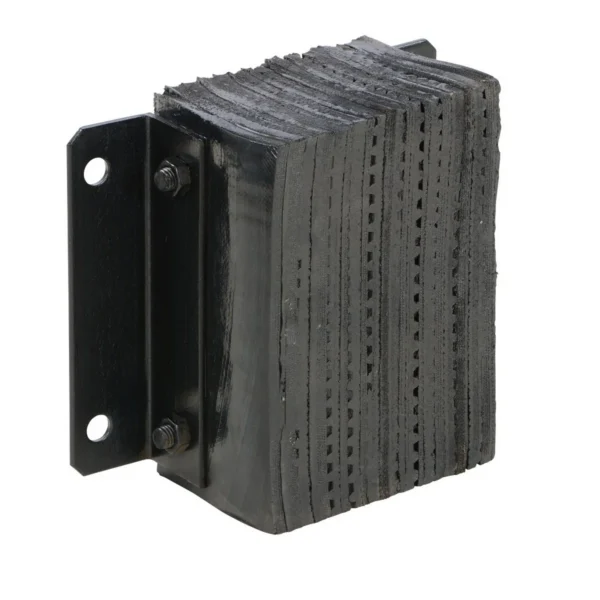 Laminated Rubber Dock Bumper 12 In. x 12 In. x 6 In. Black