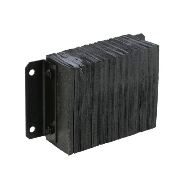 Laminated Rubber Dock Bumper 12 In. x 18 In. x 6 In. Black