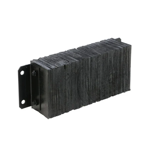 Laminated Rubber Dock Bumper 12 In. x 24 In. x 4-1/2 In. Black