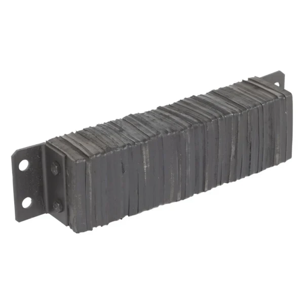 Laminated Rubber Dock Bumper 6 In. x 24 In. x 4-1/2 In. Black