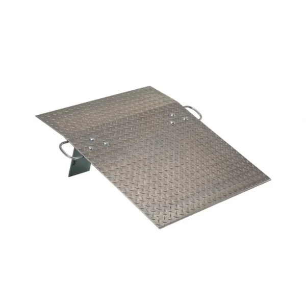 Aluminum Hand Truck Dock Plate 30 In. x 36 In. 500 Lb. Capacity Silver