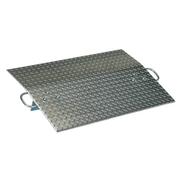 Aluminum Hand Truck Dock Plate 36 In. x 24 In. 500 Lb. Capacity Silver