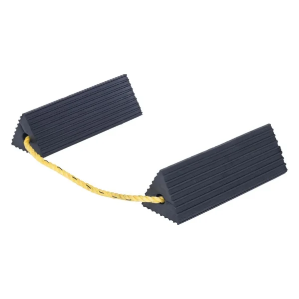Rubber Airline Wheel Chock 6 In. x 18 In. Black