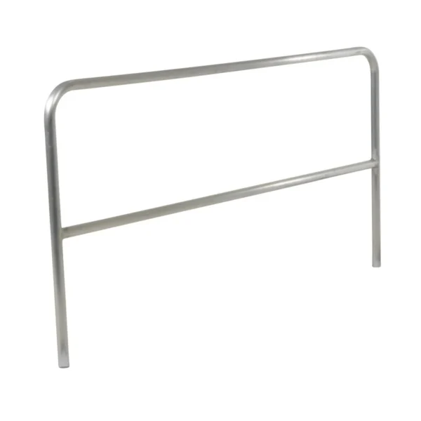 Aluminum Pipe Safety Railing 84 In. Length Silver
