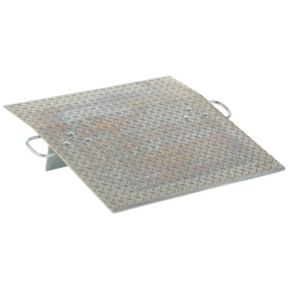 Aluminum Hand Truck Dock Plate 30 In. x 30 In. 700 Lb. Capacity Silver