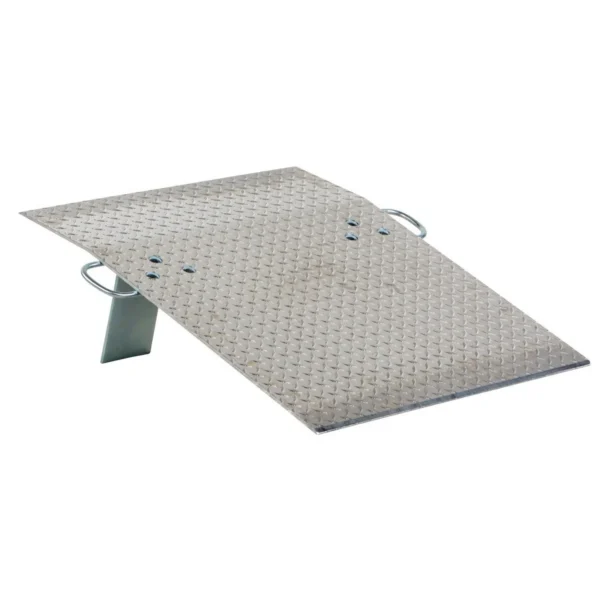 Aluminum Hand Truck Dock Plate 30 In. x 36 In. 700 Lb. Capacity Silver