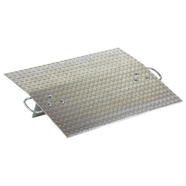 Aluminum Hand Truck Dock Plate 36 In. x 24 In. 700 Lb. Capacity Silver