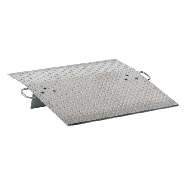 Aluminum Hand Truck Dock Plate 36 In. x 30 In. 700 Lb. Capacity Silver