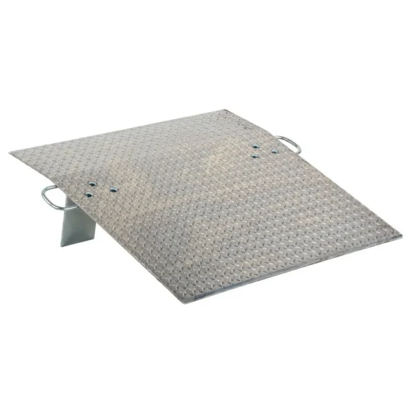 Aluminum Hand Truck Dock Plate 36 In. x 36 In. 700 Lb. Capacity Silver
