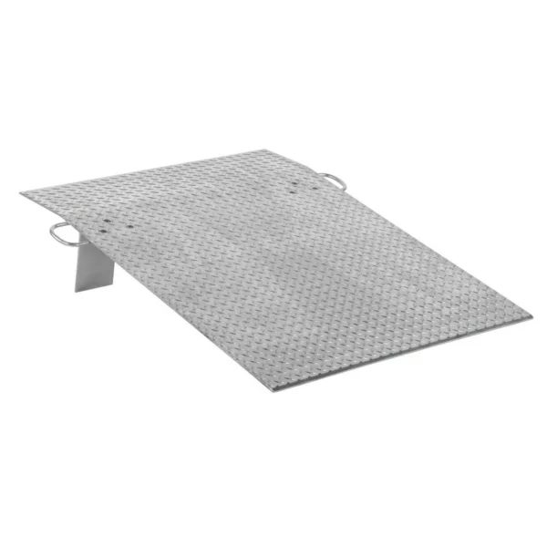 Aluminum Hand Truck Dock Plate 36 In. x 48 In. 700 Lb. Capacity Silver