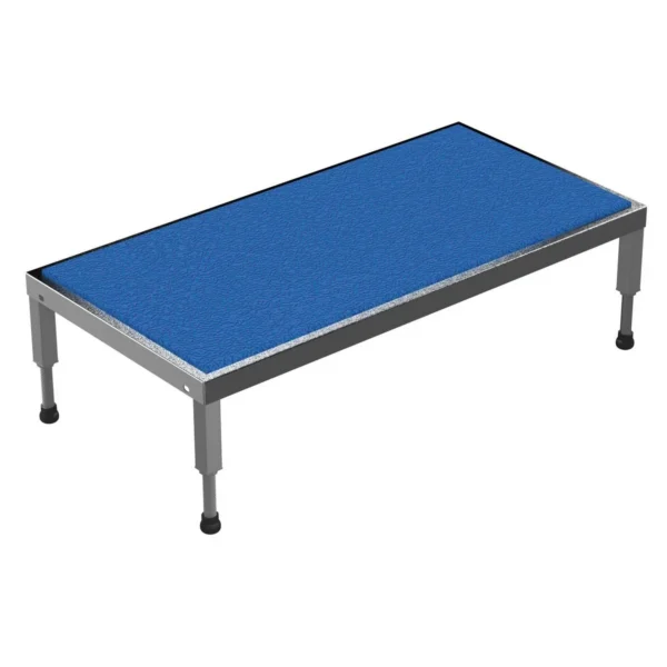 Stainless Steel Adjustable Work-Mate Stands 48 In. x 24 In. x 10-1/2 In. 500 Lb. Capacity Silver