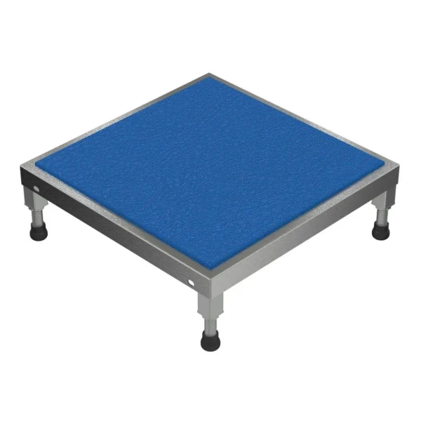 Stainless Steel Adjustable Work-Mate Stands 24 In. x 24 In. x 6-3/4 In. 500 Lb. Capacity Silver