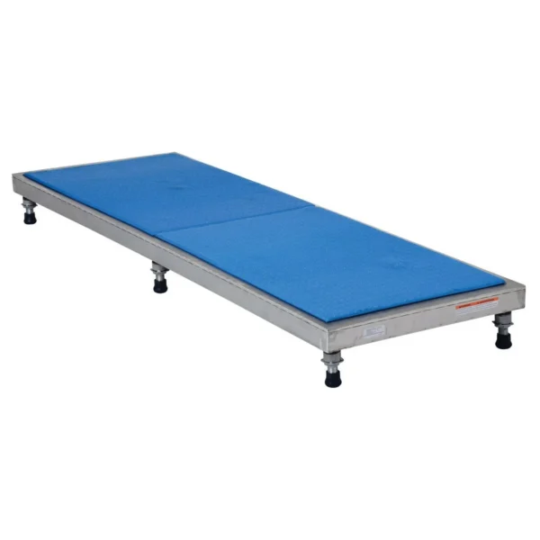 Stainless Steel Adjustable Work-Mate Stands 72 In. x 24 In. x 6-3/4 In. 500 Lb. Capacity Silver