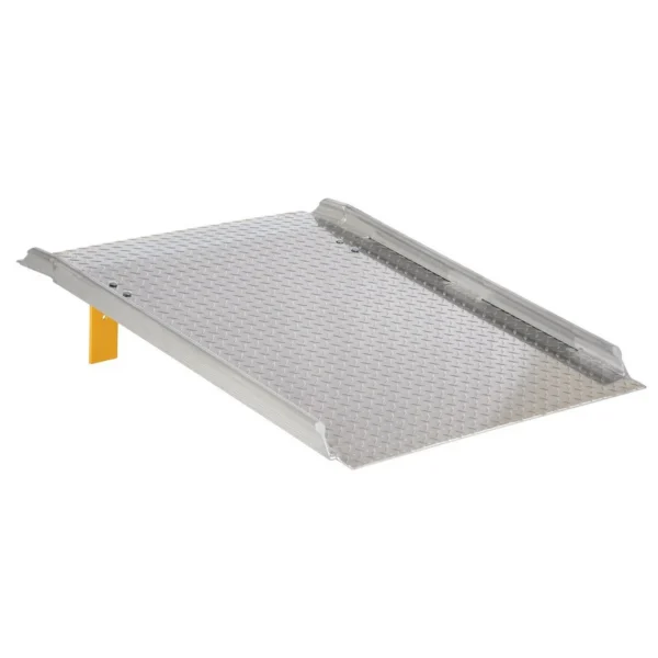 Aluminum Hand Truck Dock Board 47-7/8 In. x 37-1/4 In. x 10-3/16 In. 800 Lb. Capacity Silver