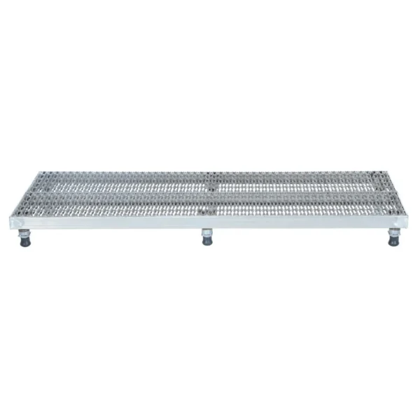 Stainless Steel Adjustable Work-Mate Stands 72 In. x 23-1/2 In. x 6-3/4 In. 500 Lb. Capacity Silver
