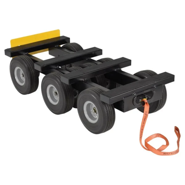 Steel Eight Wheel All Terrain Dolly 1400 Lb. Capacity Black