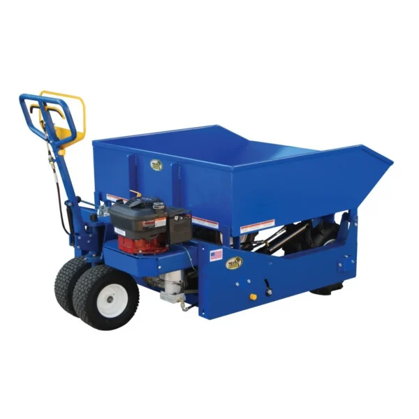 Steel Gas Powered All Terrain Hopper Truck 2/3 Cubic Yard 3000 Lb. Capacity Blue