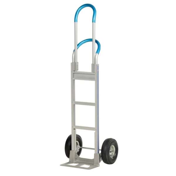 Aluminum Double Loop Handle Hand Truck 18-1/2 In. x 20 In. x 62-13/16 In. 500 Lb. Capacity Silver