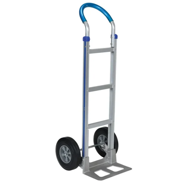 Aluminum Double Loop Handle Hand Truck 18-1/2 In. x 20 In. x 49-1/4 In. 500 Lb. Capacity Silver