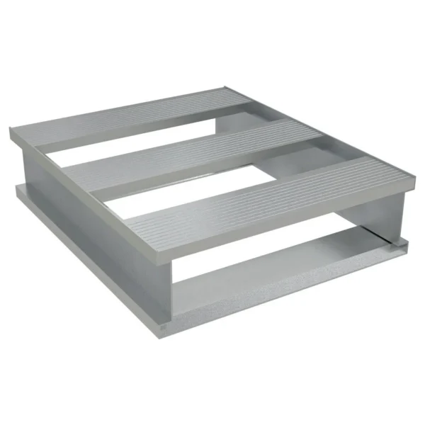 Aluminum Heavy Duty Half Pallet 20 In. x 24 In. x 6 In. 4000 Lb. Capacity Silver