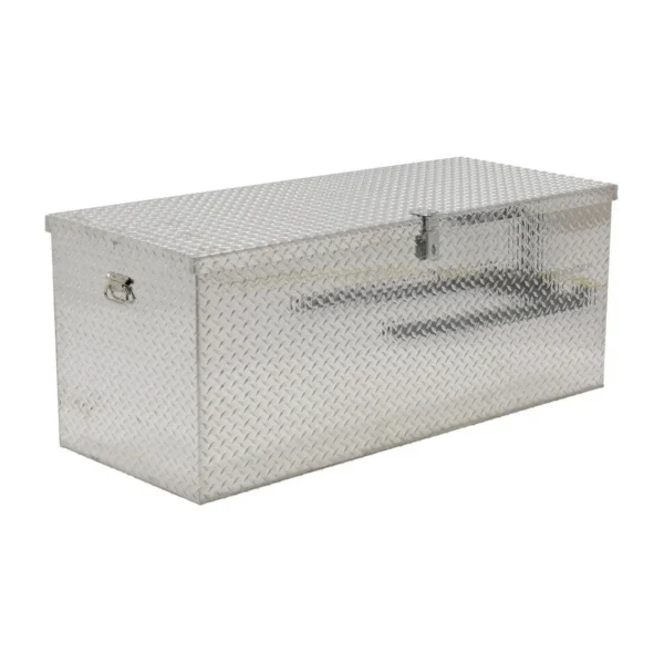 Aluminum Portable Tool Box 25-7/8 In. x 61-1/4 In. x 25-1/16 In. 2500 Lb. Capacity Silver