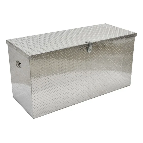 Aluminum Portable Tool Box 25-7/8 In. x 61-1/4 In. x 31-1/16 In. 2500 Lb. Capacity Silver