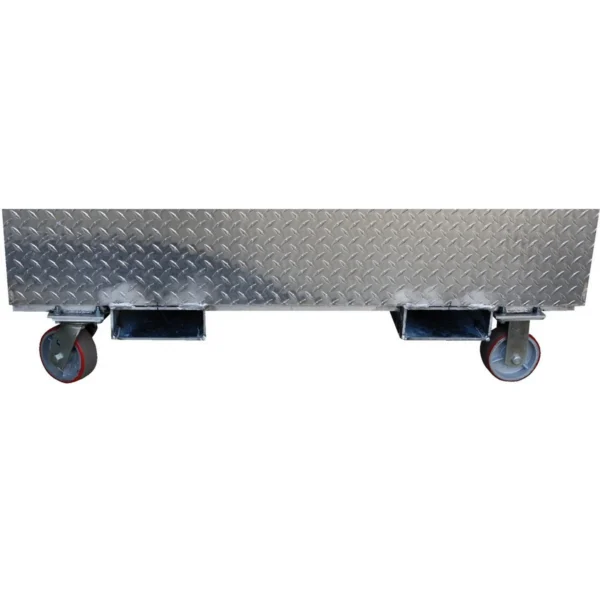 Aluminum Portable Tool Box with Casters and Fork Pockets 25-7/8 In. x 49-1/4 In. x 44-3/4 In. 2500 Lb. Capacity Silver