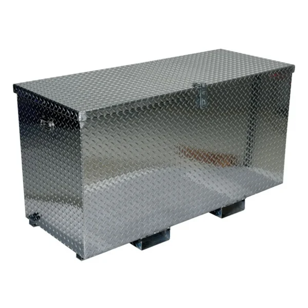 Aluminum Portable Tool Box with Fork Pockets 25-7/8 In. x 49-1/4 In. x 40-1/16 In. 2500 Lb. Capacity Silver