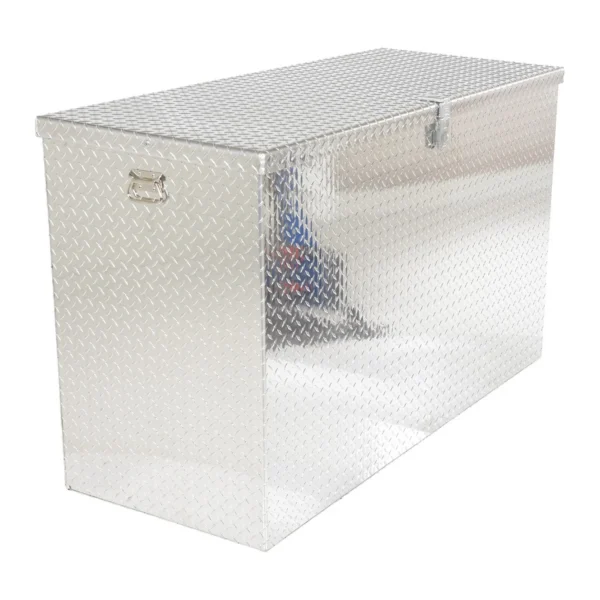 Aluminum Portable Tool Box 25-7/8 In. x 61-1/4 In. x 37-1/16 In. 2500 Lb. Capacity Silver