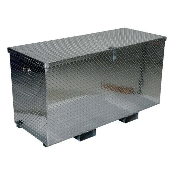 Aluminum Portable Tool Box with Fork Pockets 25-7/8 In. x 61-1/4 In. x 40-1/16 In. 2500 Lb. Capacity Silver