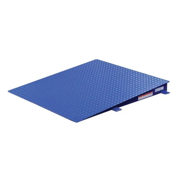 Steel Approach Ramp for Low Profile Scissor Table Ramp Option 39 In. x 39-1/2 In. x 3-1/4 In. 4000 Lb. Capacity Blue