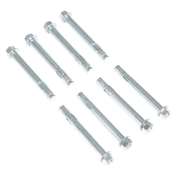 Steel Concrete Sleeve Anchor Bolts 8 Pack 3/4 In. x 6 In. Silver