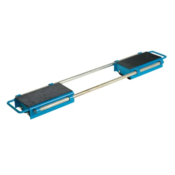 Adjustable Machinery Skates 10-1/2 In. x 16-1/2 In. x 4-1/2 In. 12 Ton Capacity Blue