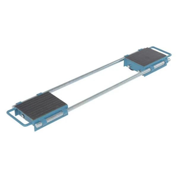 Adjustable Machinery Skates 10-1/2 In. x 12-13/16 In. x 4-3/8 In. 6 Ton Capacity Blue