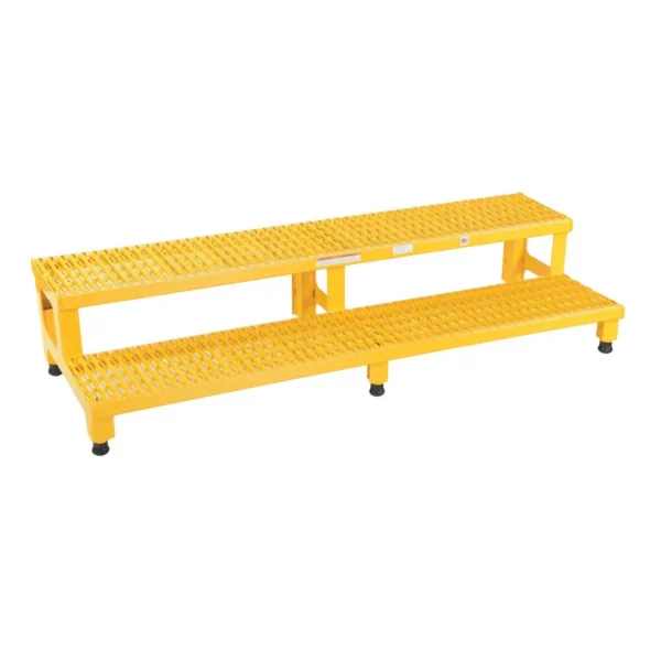 Steel Adjustable Step Mate Stand 2 Step 22-7/8 In. x 59-3/4 In. x 15-1/4 In. 500 Lb. Capacity Yellow