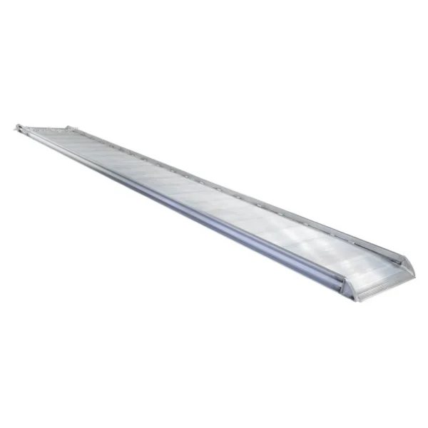 Aluminum Wheel Walk Ramp Overlapping Style 192 In. x 28 In. 1000 Lb. Capacity Silver